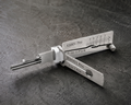 SS001PRO 2-in-1 pick and decoder tool on stone surface
